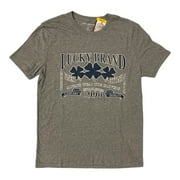 Men's Lightweight Short Sleeve Graphic T-Shirt (Grey, S)